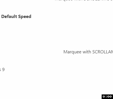 Marquee Speed Scroll Amount